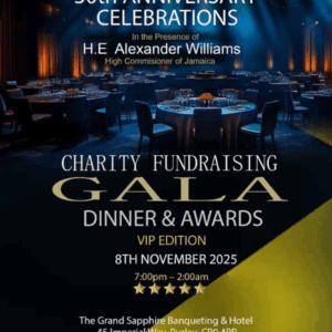 E-Ticket for 30th Anniversary Charity Fundraising Gala Dinner & Awards - 8th November 2025