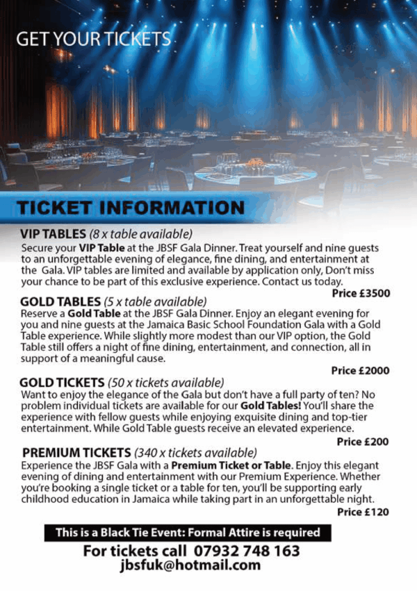 E-Ticket for 30th Anniversary Charity Fundraising Gala Dinner & Awards - 8th November 2025 - Image 4